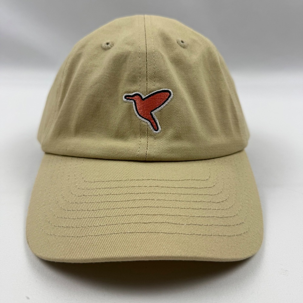 Birddogs Khaki Tan Free The Bird Logo Dad Hat Adjustable Cotton Strapback Cap